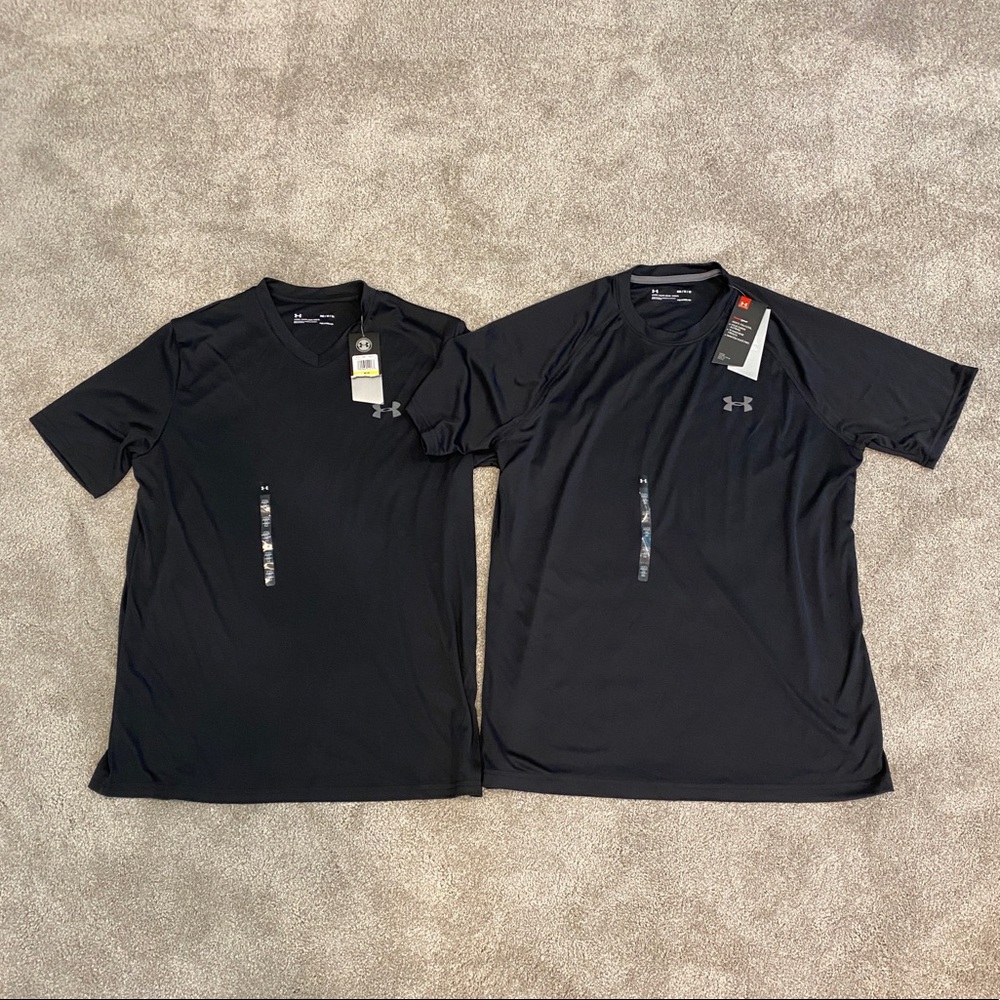 Lot of Two Under Armour men’s HeatGear t-shirts, new with tags, Size Medium